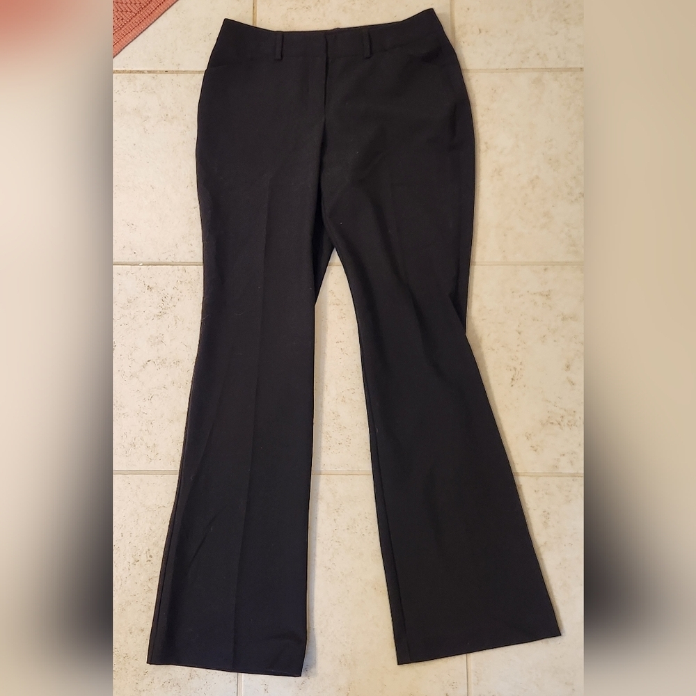 Womens Black Casual Dress Pants Worthington Size 4 Modern Fit Slim Boot #P813‎
